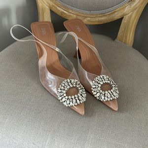 Jeweled Zara heels
